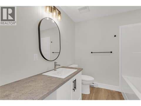 Legal Suite Bathroom at 2150 Montenegro Drive, Black Mountain, Kelowna