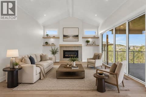 Living Room *Virtually Staged* at 2150 Montenegro Drive, Black Mountain, Kelowna