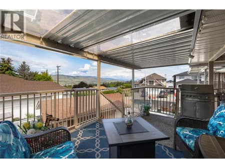 Covered deck with translucent panels at 3944 Cascade Drive, East Hill, Vernon