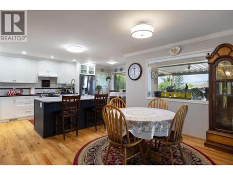 Dining area at 3944 Cascade Drive, East Hill, Vernon