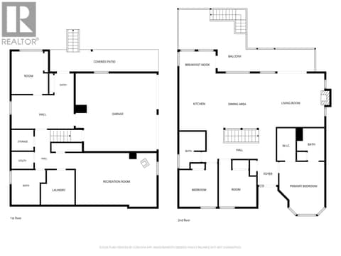 Floorplan up and down at 3944 Cascade Drive, East Hill, Vernon