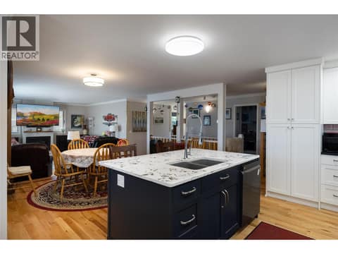 Island kitchen at 3944 Cascade Drive, East Hill, Vernon
