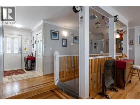Stairs to lower floor at 3944 Cascade Drive, East Hill, Vernon
