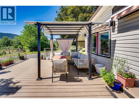 Hard surface roof on gazebo at 2727 Lakeshore Road Unit# 106, Okanagan Landing, Vernon