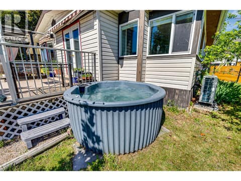 Relax and enjoy the sound of the birds from the hot tub! at 2727 Lakeshore Road Unit# 106, Okanagan Landing, Vernon