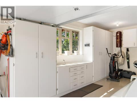 Garage built-ins at 108 Mashie Crescent, Predator Ridge, Vernon