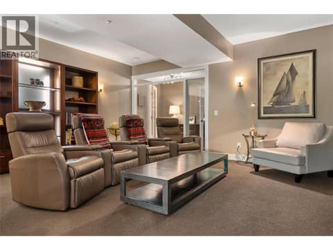 Media Room at 108 Mashie Crescent, Predator Ridge, Vernon