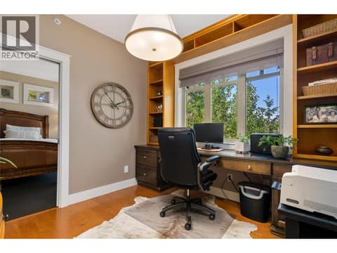 Study located off primary bedroom at 108 Mashie Crescent, Predator Ridge, Vernon