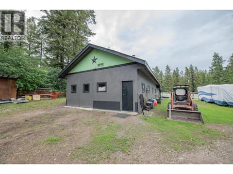 Detached Shop with rear tack room at 272 Lumby Mabel Lake Road, Lumby Valley
