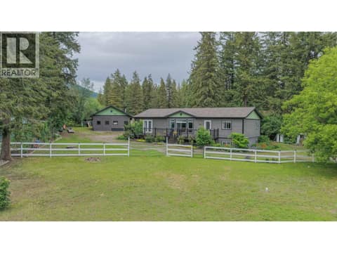 Home, Detached Shop, Fenced 2.5+ acres at 272 Lumby Mabel Lake Road, Lumby Valley