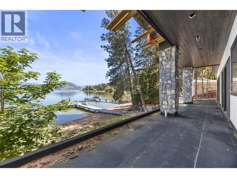 Upper patio at 9701 Delcliffe Road, Okanagan Landing, Vernon