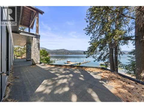 Upper patio at 9701 Delcliffe Road, Okanagan Landing, Vernon