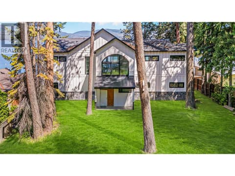 Virtually Staged Lawn at 9701 Delcliffe Road, Okanagan Landing, Vernon