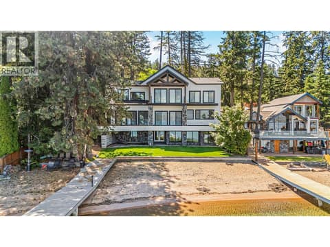 Virtually Staged Lawn at 9701 Delcliffe Road, Okanagan Landing, Vernon