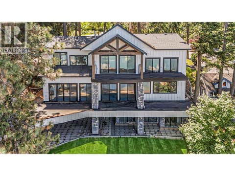 Virtually Staged Lawn at 9701 Delcliffe Road, Okanagan Landing, Vernon