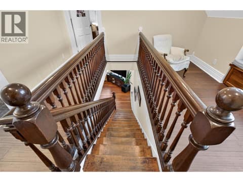Second Floor - 1900's Staircase at 2901 23 Street, East Hill, Vernon