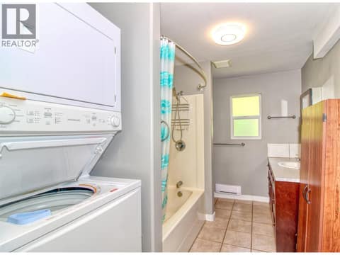 Suite laundry/bathroom at 393 Northern View Drive, Okanagan North, Vernon