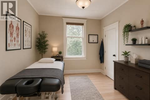 Bedroom in front suite virtually converted to a treatment room. at 3008 26 Street, City of Vernon