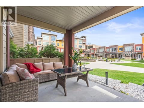 Covered Patio - perfect for the pet owner on the lake at 7343 Okanagan Landing Road Unit# 1118, Okanagan Landing, Vernon