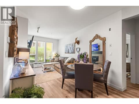 Living Room and Dining Area at 7343 Okanagan Landing Road Unit# 1118, Okanagan Landing, Vernon