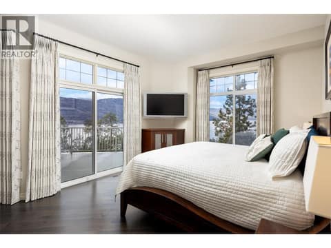 Beautiful views from the primary bedroom. at 10726 Nighthawk Road Unit# 60, Lake Country North West