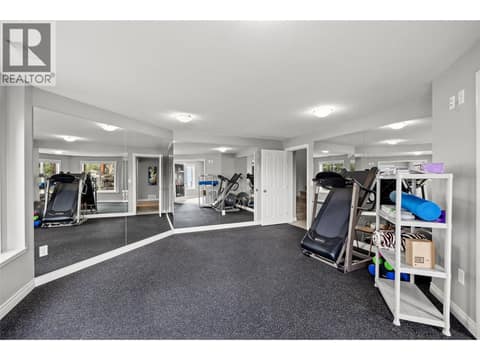 Gym with wall to wall mirrors. at 10726 Nighthawk Road Unit# 60, Lake Country North West