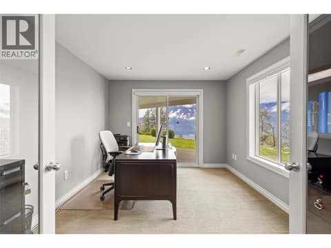 Office/den off gym with separate entrance. Great area outside for hot tub. at 10726 Nighthawk Road Unit# 60, Lake Country North West
