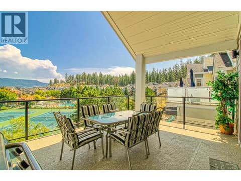 Main floor Covered deck at 6857 Madrid Way Unit# 336, Fintry, Kelowna
