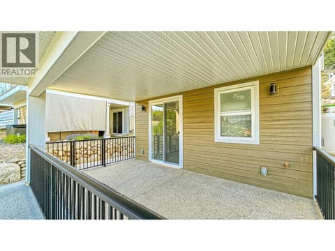 Walk out basement patio at 6857 Madrid Way Unit# 336, Fintry, Kelowna