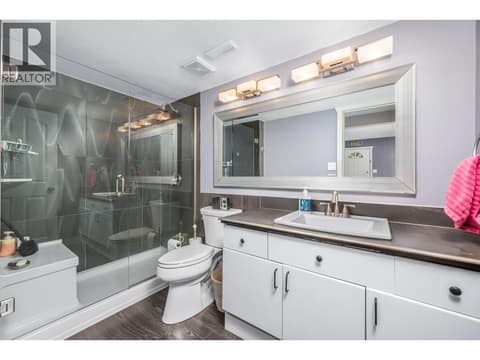 Basement bathroom at 6901 Manning Place Unit# 3, Foothills, Vernon