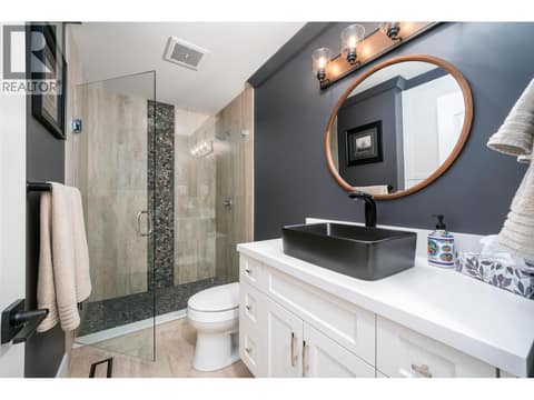 3 pce bathroom on main floor at 955 Gable Road, Lake Country North West