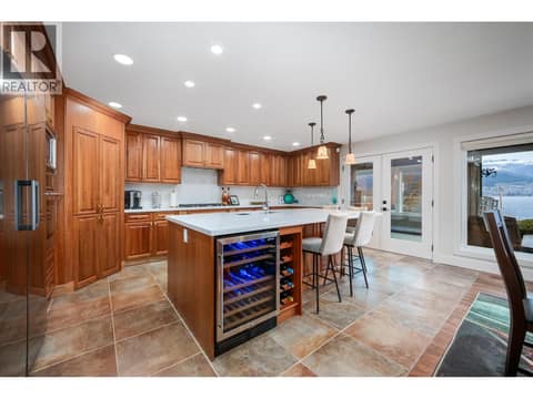 Amazing island w/built in wine fridge & wine rack! at 955 Gable Road, Lake Country North West
