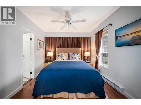 Bedroom in the suite - main floor of main house at 955 Gable Road, Lake Country North West