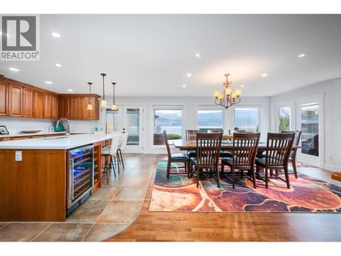 Gorgeous updated Gourmet kitchen with an abundance of natural light and views! at 955 Gable Road, Lake Country North West