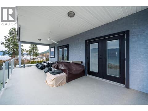 LARGE covered deck off the primary bedroom!! at 955 Gable Road, Lake Country North West