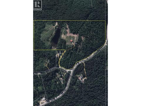 Approximate property boundary at 1360 Adolph Johnson Road, West & North Highway 1, Golden