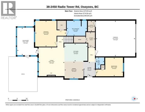 Floor Plan - Main level at 2450 Radio Tower Road Unit# 38, Oliver Rural