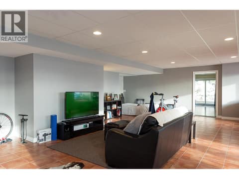 Basement Rec Room at 6720 Langley Court, Ellison, Kelowna