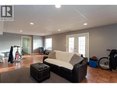 Basement Rec Room at 6720 Langley Court, Ellison, Kelowna