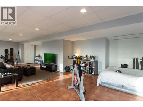 Basement Rec Room at 6720 Langley Court, Ellison, Kelowna