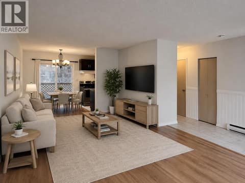 Virtually staged living room at 2310 36 Street Unit# 14, City of Vernon