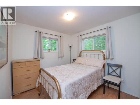 2nd bedroom on the Main floor at 33 Birch Road, Lumby Valley