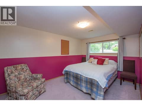 Basement Bedroom at 33 Birch Road, Lumby Valley