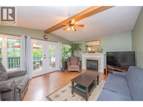 Gas Fireplace at 33 Birch Road, Lumby Valley