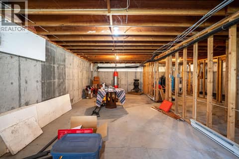 Basement Area Potential Family Room at 187 Gibson Road, Lumby Valley