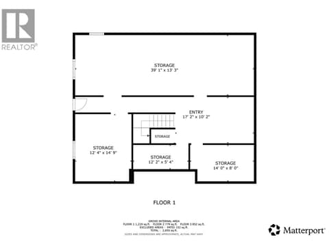 Basement Level Floor Plan at 187 Gibson Road, Lumby Valley