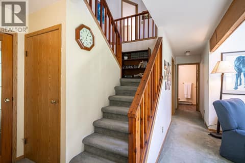 Main Floor Level: Door on left is to the basement at 187 Gibson Road, Lumby Valley