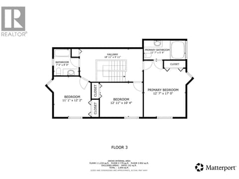 Upper Level Floor Plan at 187 Gibson Road, Lumby Valley