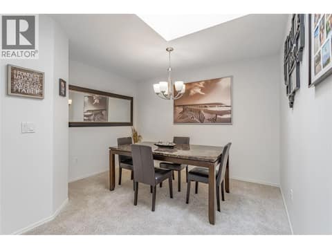 Dining Room  with Skylight at 7841 97 Highway Highway Unit# 112-1, Lake Country East / Oyama