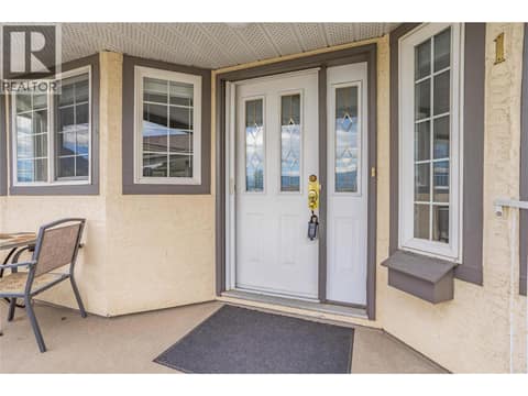 Front Entry to Unit #1 at 7841 97 Highway Highway Unit# 112-1, Lake Country East / Oyama
